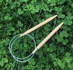 Clover Bamboo Circular Knitting Needles US Size 8 (5.0 mm) - Morehouse Farm